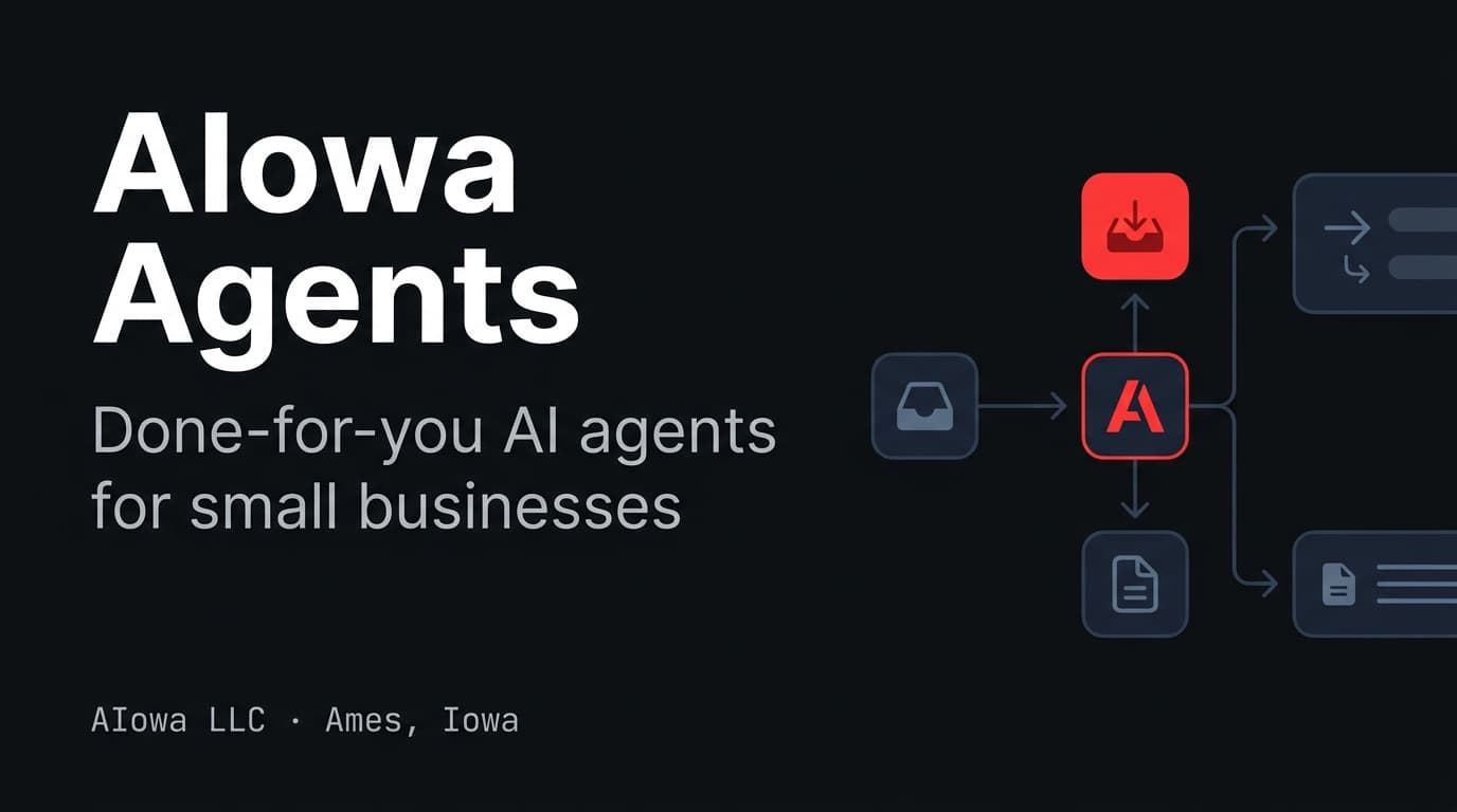 AIowa Agents — Done-for-you AI agent setup, built by AIowa LLC