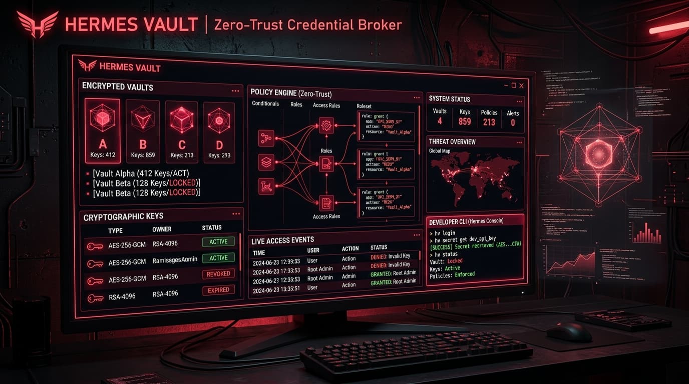 Hermes Vault interface